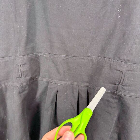 Scott Taylor Blazer Women XL Black Floral Button Up Collared 3/4 Sleeve Lined - Picture 6 of 8